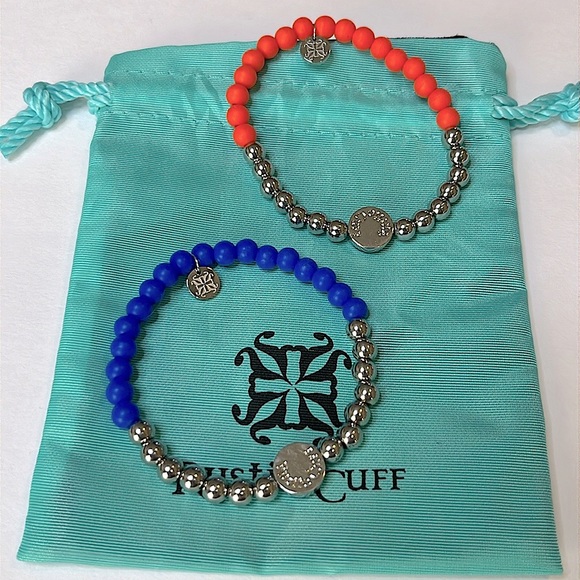 Rustic Cuff Set of Two Bracelets ⚡️🏀⚡️ - Picture 3 of 5